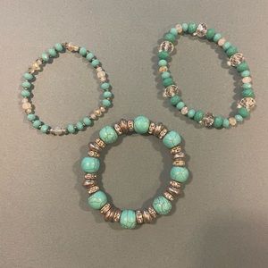 Set of 3 Beaded Bracelets